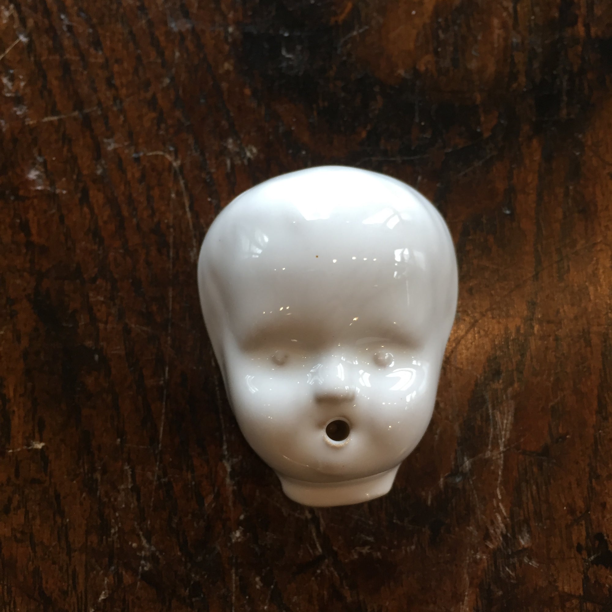 Practical Doll's Face Incense Burner White Porcelain by Kuhn Keramik