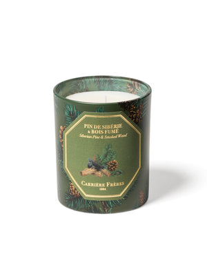 Carriere Freres Siberian Pine and Smoked Wood Holiday Candle