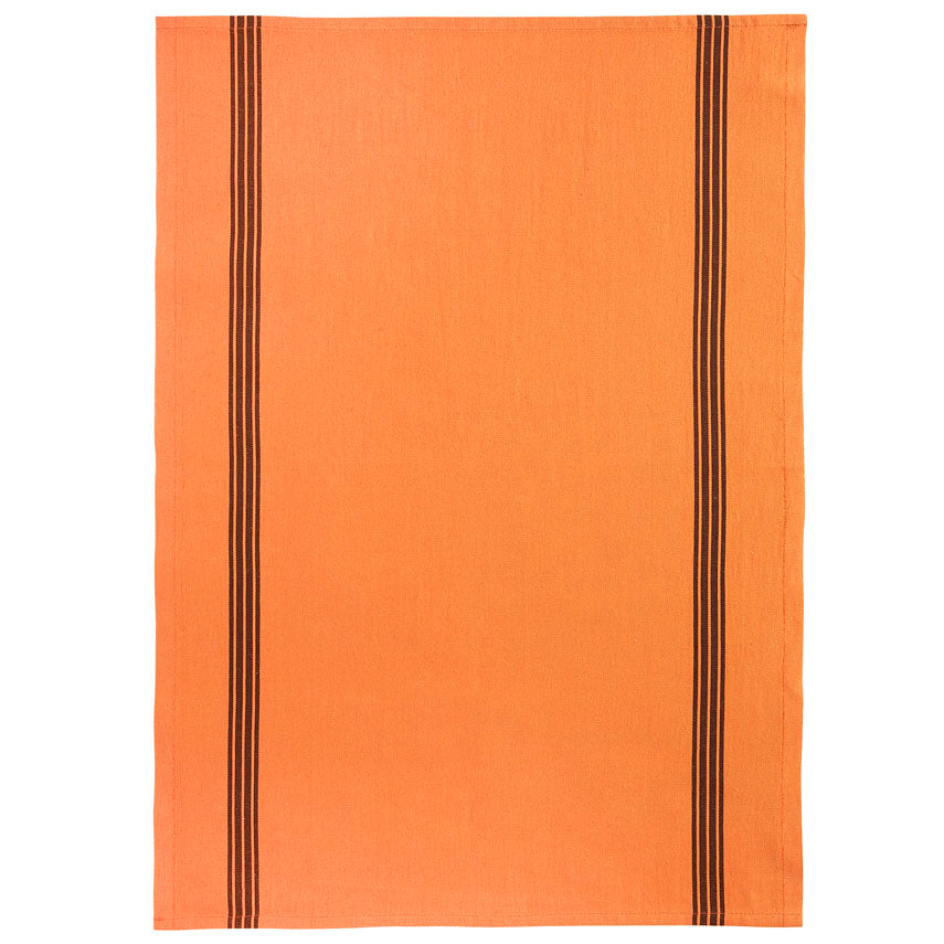 French Piano Cotton/Linen Tea Towel Orange