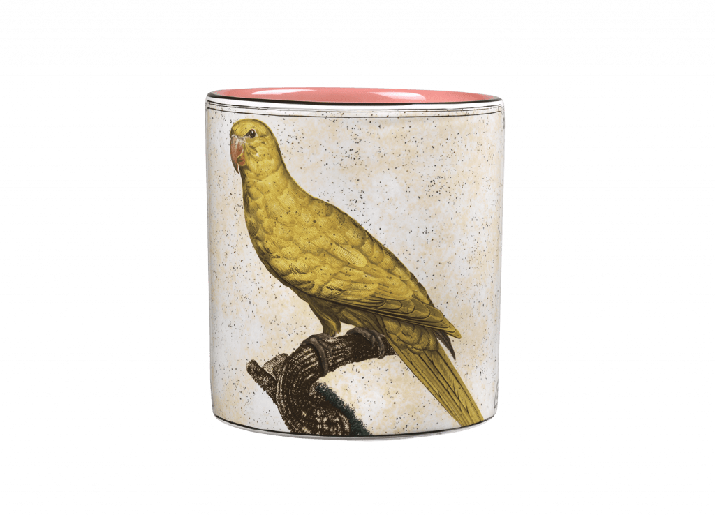 Richard Ginori Small Yellow Parrot Vase