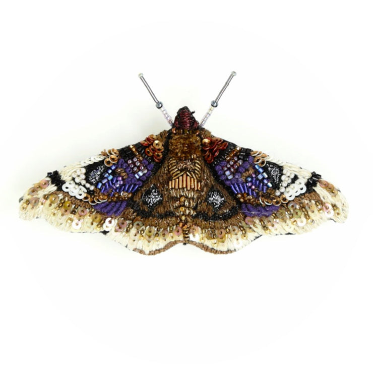 Small Emperor Moth Brooch Pin