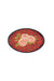 Lisa Corti 10" x 15" Oval Lacquered Tray Red Leopard Flower