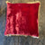 Anke Drechsel Dark Rouge 20" x 20" Pillow with Beige Fringe Fall 2024