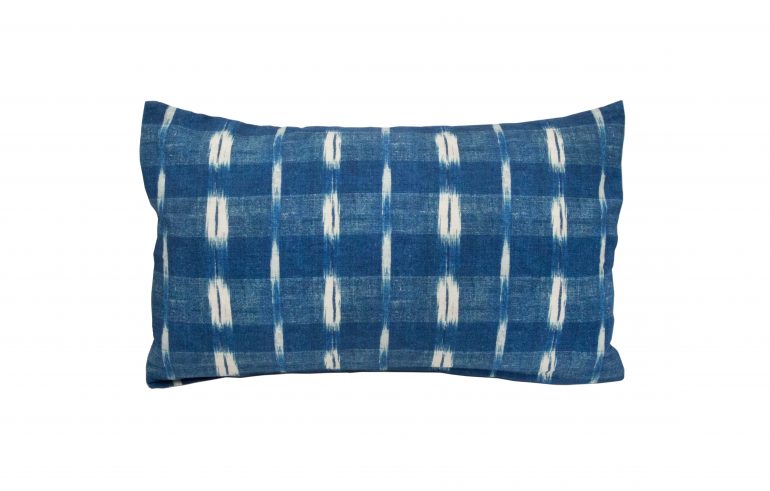 Antoinette Poisson Large Pillow in Flamme Indigo - ISLES STUDIO