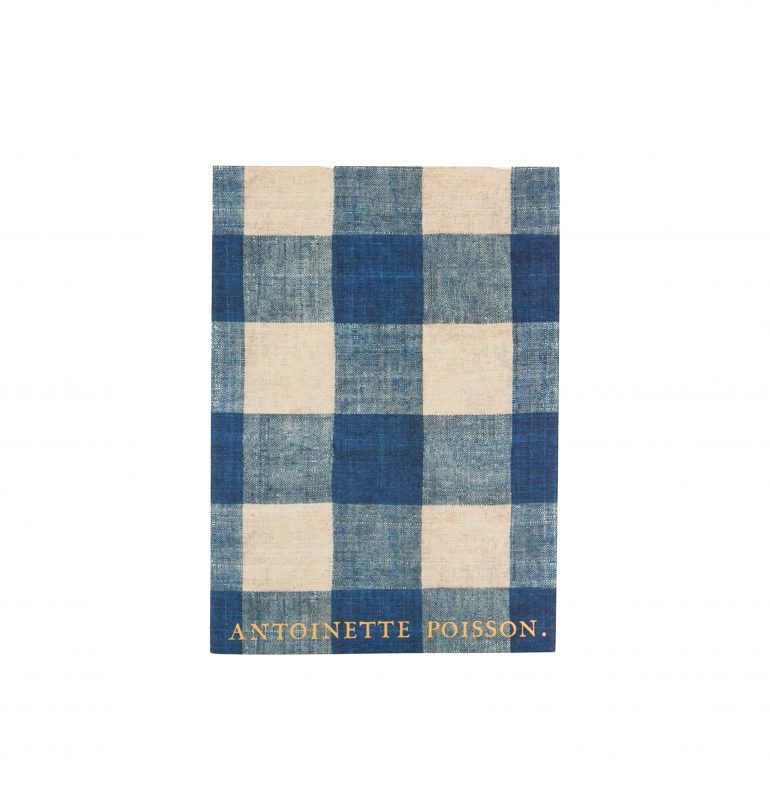 Antoinette Poisson Small Notebook in Carreaux Indigo