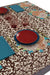 Lisa Corti 71" x 138" 100% Cotton Tablecloth in Arabesque Corolla Natural Coffee