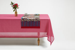 Lisa Corti 17" x 59" Runner Arabesque Corolla Natural Coffee