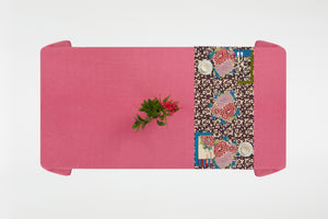 Lisa Corti 17" x 59" Runner Arabesque Corolla Natural Coffee