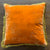 Anke Drechsel Tangerine Silk Pillow with Gold Fringe 20" x 20". Spring 24