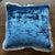 Anke Drechsel Bleu de Prusse Silk Pillow with Lavender Fringe 20" x 20" Spring 24