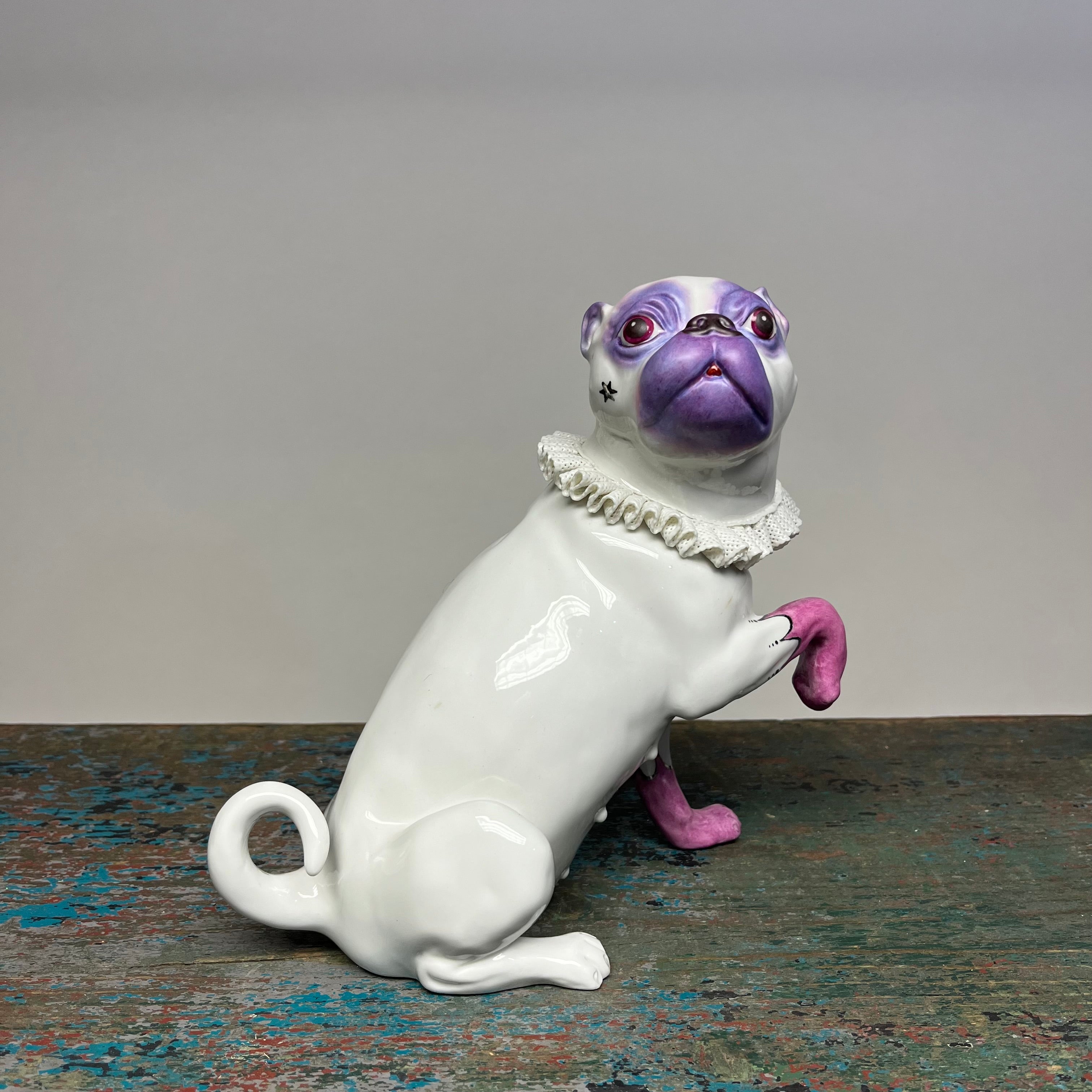 Kuhn Keramik Audrey Rococo Porcelain Pug