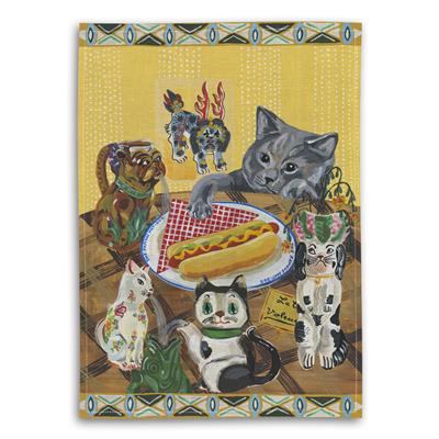 The Famous Hot Dog Tea Towel by Nathalie Lete