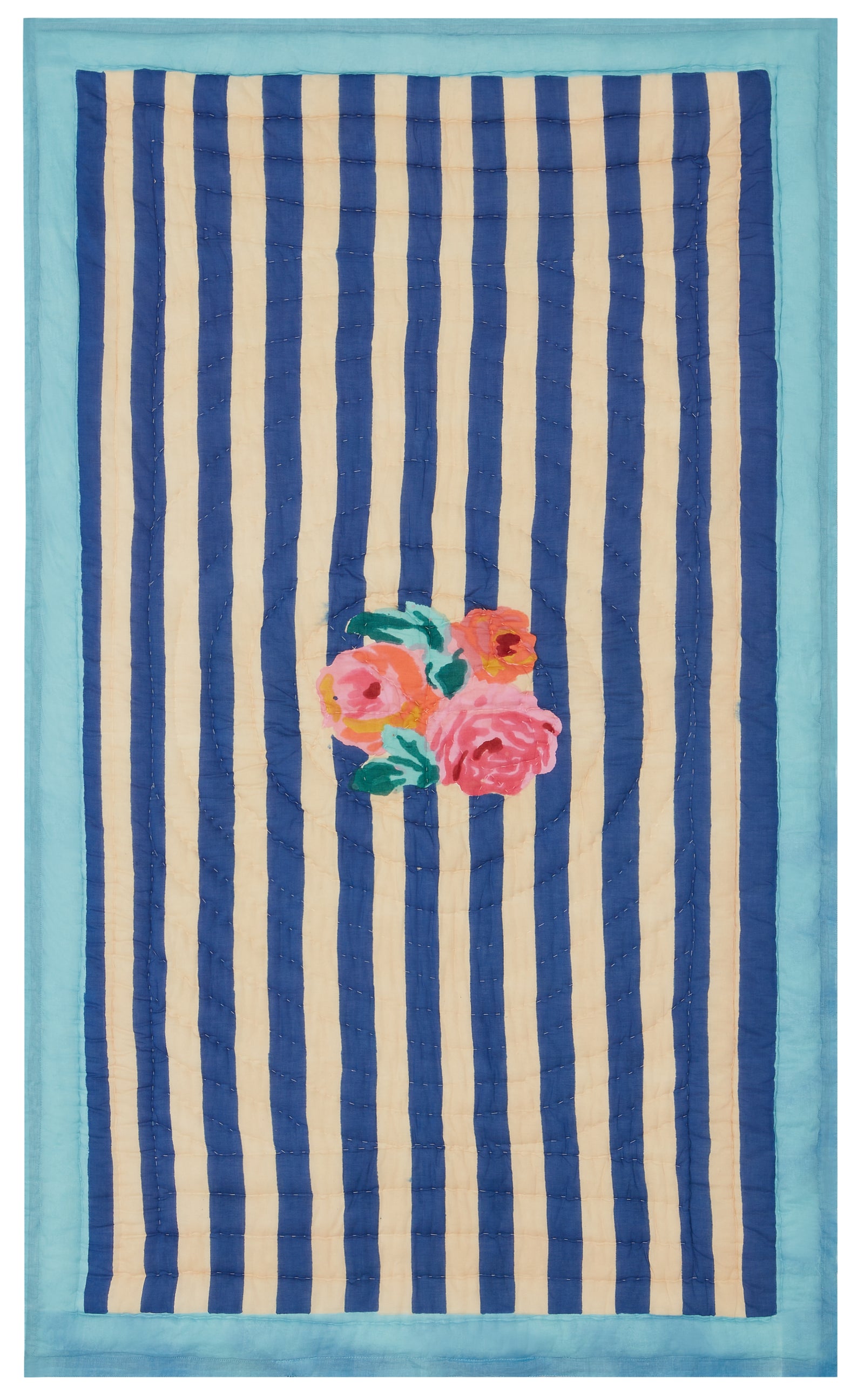 Lisa Corti Junior Quilt Nizam Stripes 43" x 71" 100% Cotton