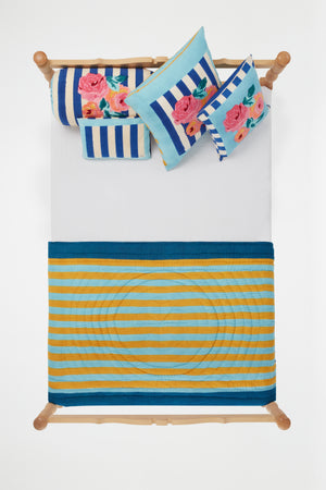 Lisa Corti Junior Quilt Nizam Stripes 43" x 71" 100% Cotton