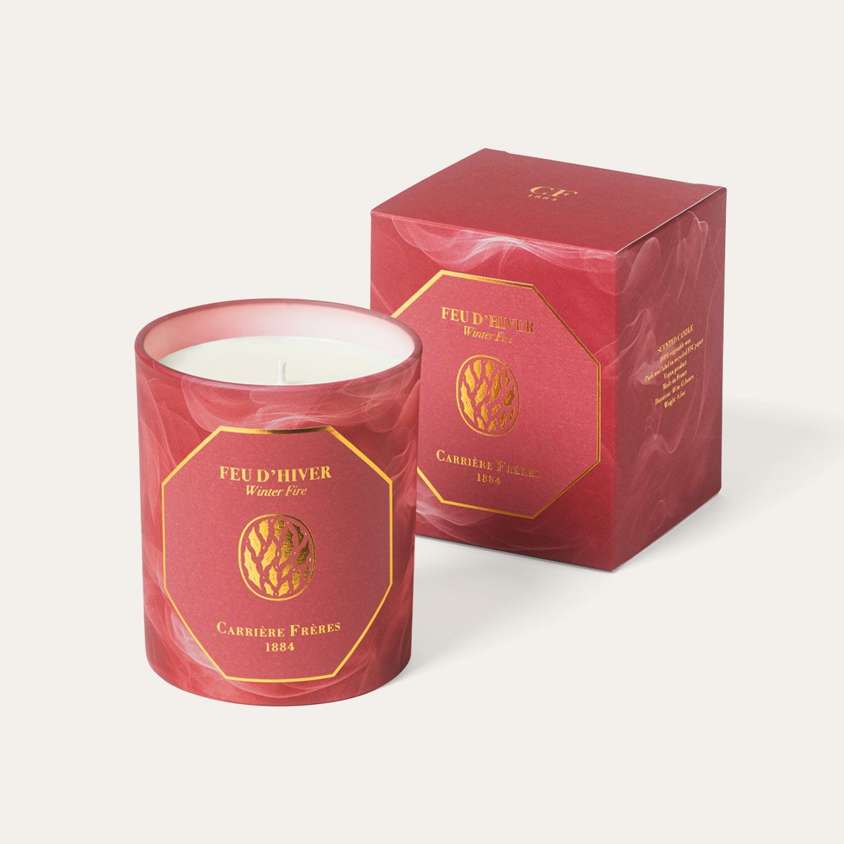 Carriere Freres Winter Fire Holiday Candle