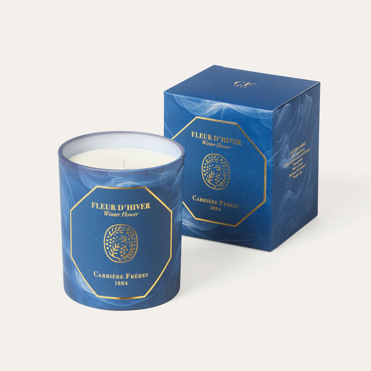 Carriere Freres Winter Flower Holiday Candle