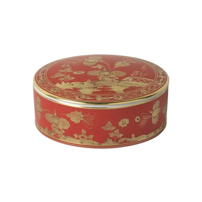 Ginori 1735 Oriente Italiano Round Box with Cover Rubrum