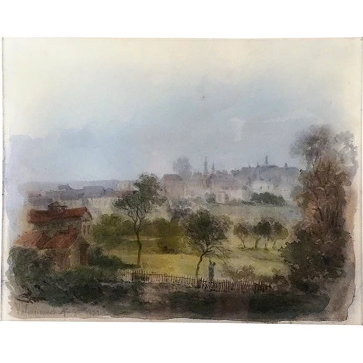 John Derian 19c. French Watercolor #4 11" x 14" Rectangular Tray