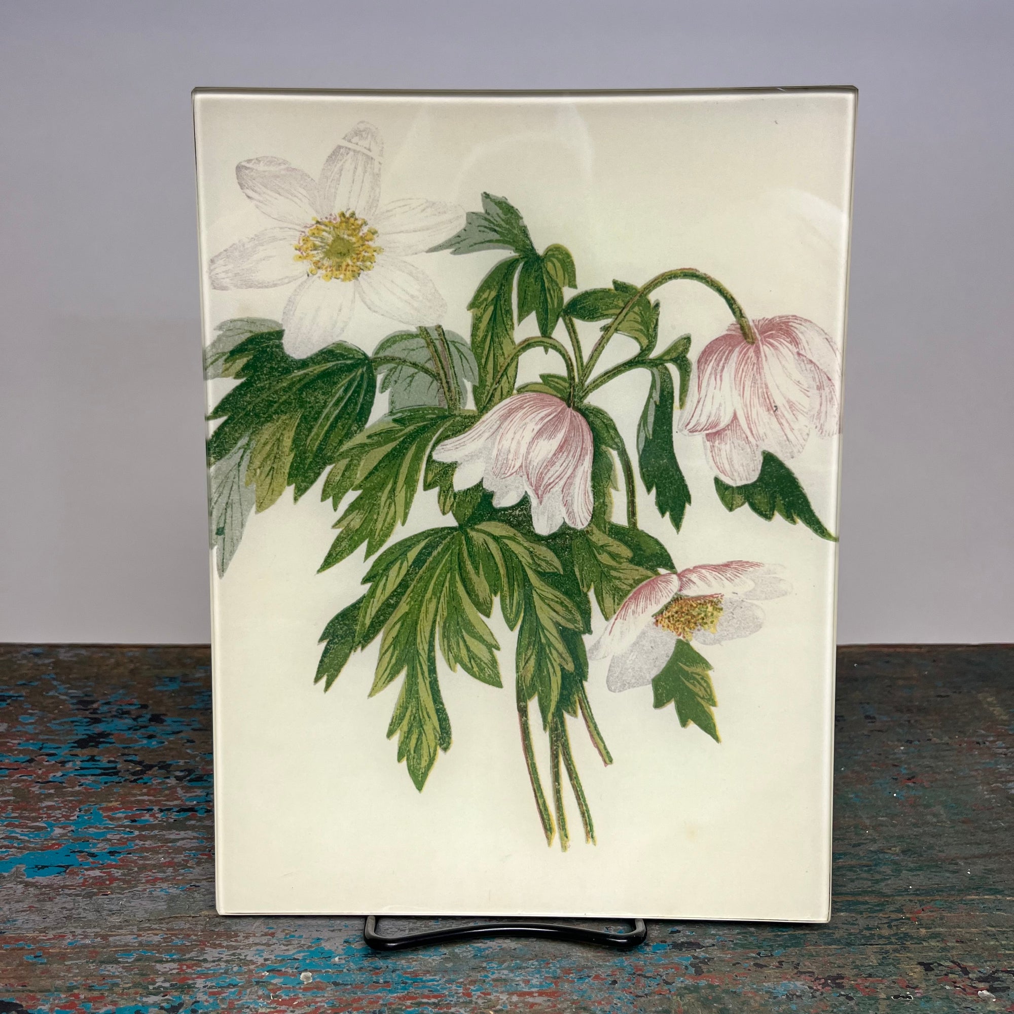 John Derian Wood Anemone 8" x 10.5" Rectangular Decoupage Tray