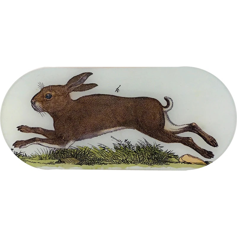 John Derian A Rabbit 6" x 12" Oblong Tray