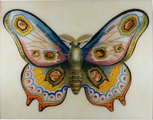 John Derian Butterfly Ad 17" x 22" Rectangular Decoupage Tray