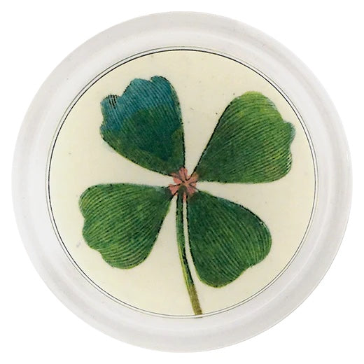 John Derian Clover 6" Decoupage Coaster