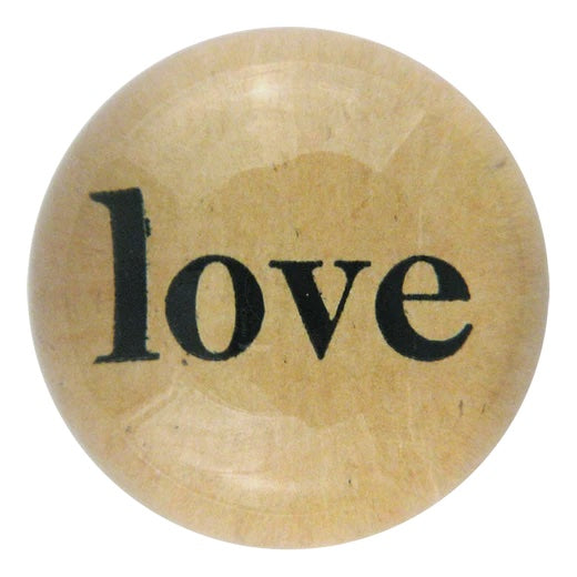 John Derian Love Dome Decoupage Paperweight