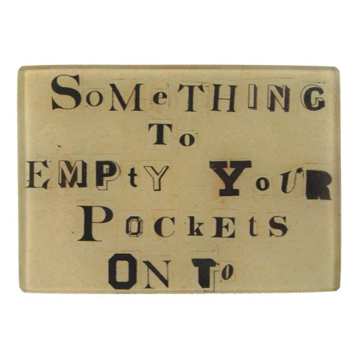 John Derian Empty Pockets 3.5" x 5" Tiny Decoupage Rectangular Tray
