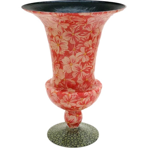 John Derian Pink Hydrangea 12" Footed Urn