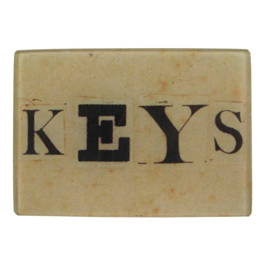 John Derian Keys 3.5" x 5" Tiny Decoupage Rectangular Tray