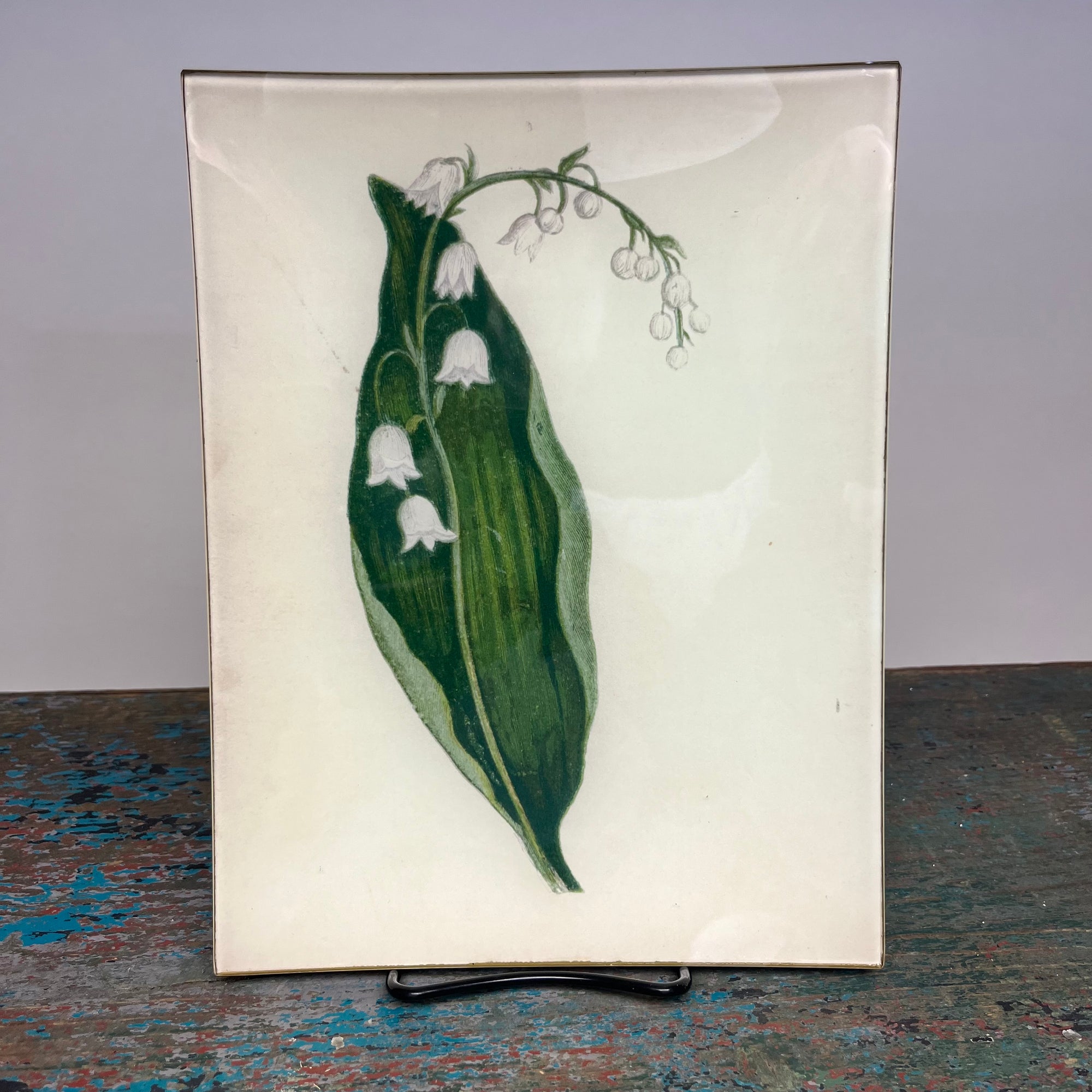 John Derian Lily of the Valley 8" x 10.5' Rectangular Decoupage Tray