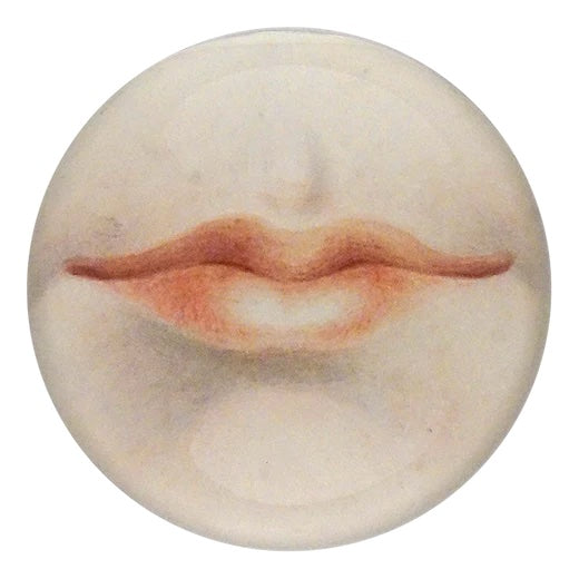 John Derian Lips Decoupage Dome Paperweight