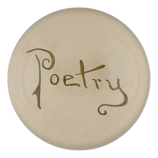 John Derian Poetry Dome Decouage Paperweight