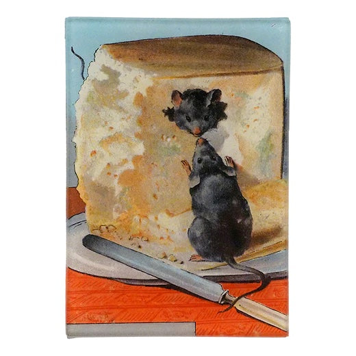 John Derian Cheese 3.5" x 5" Tiny Decoupage Decorative Tray
