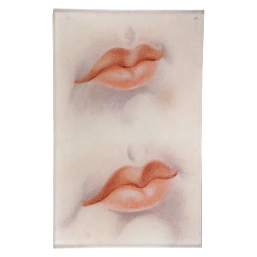 John Derian Two Sets of Lips Cell Phone Decoupage Tray 5" x 8"