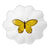Astier de Villatte John Derian Yellow Butterfly Plate