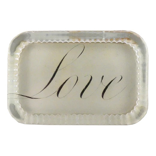 John Derian Love Dotted Edge Paperweight