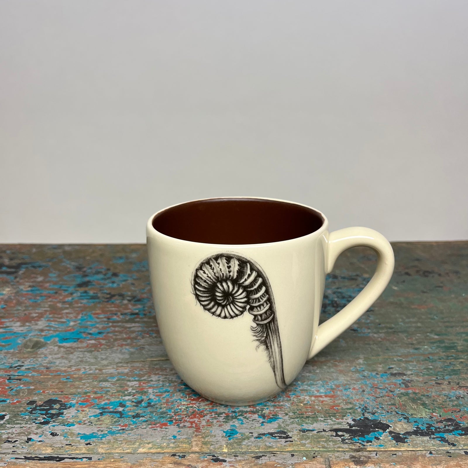 Laura Zindel Coiled Sword Fern Mug