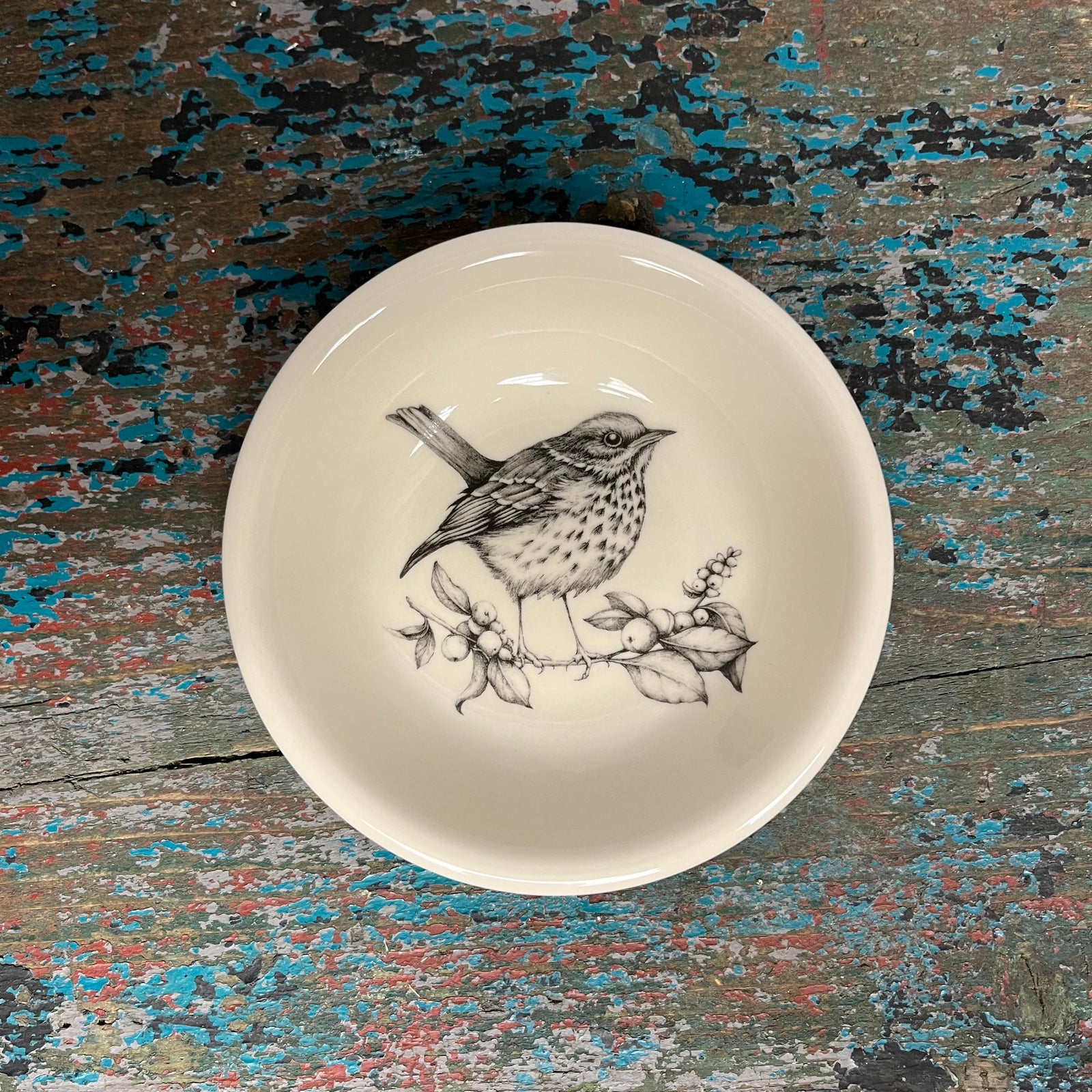 Laura Zindel Hermit Thrush Sauce Bowl