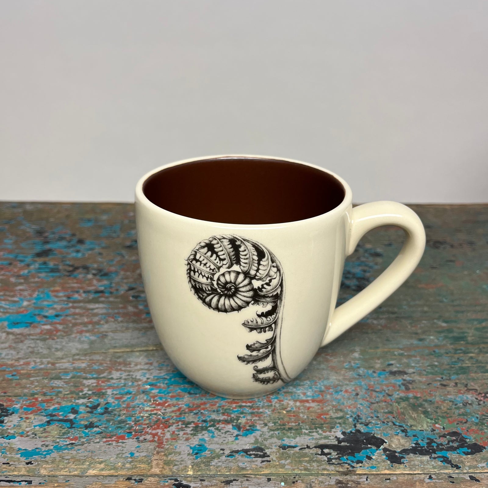 Laura Zindel Coiled Wood Fern Mug