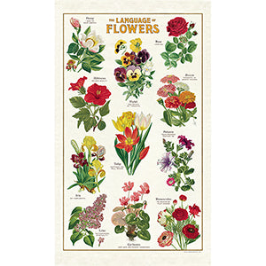 Language of Flowers Tea Towel