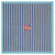 Lisa Corti 87" x 87" Square Tablecloth Nizam Blue/Natural Stripes 100% Cotton