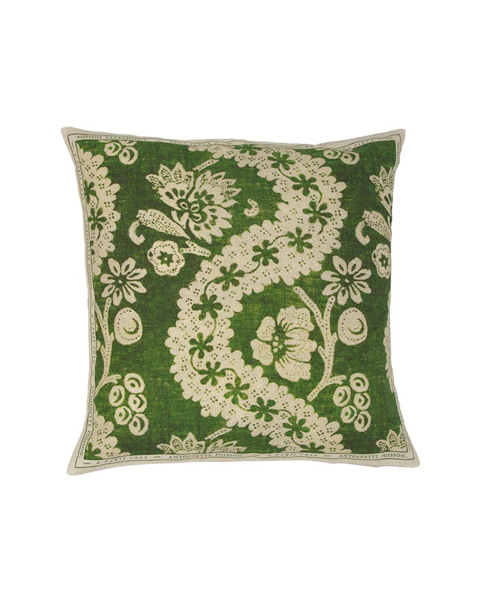 Antoinette Poisson Oratorio Pillow 16" x 16" In Vert