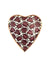 Roses Heart Enameled Decorative Tray