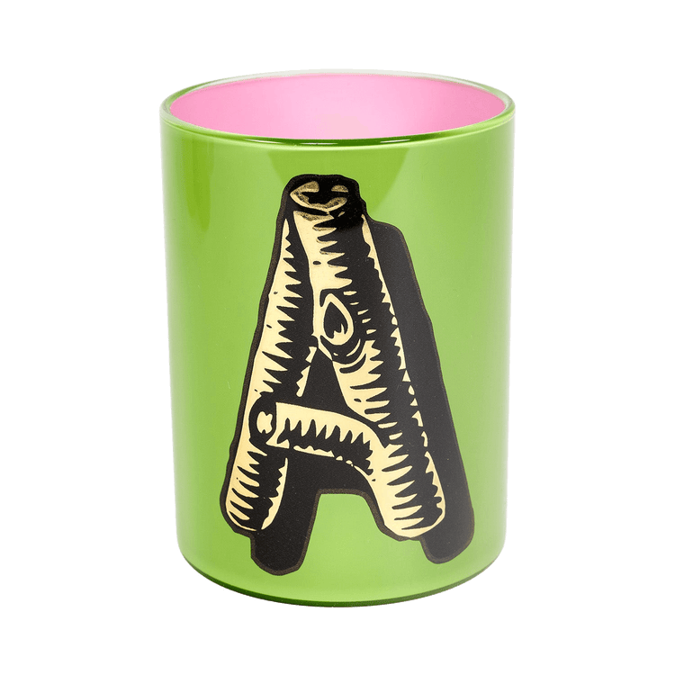 Bridie Hall Letter A Wood Font Brush Pot