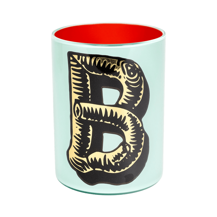 Bridie Hall Letter B Wood Font Brush Pot