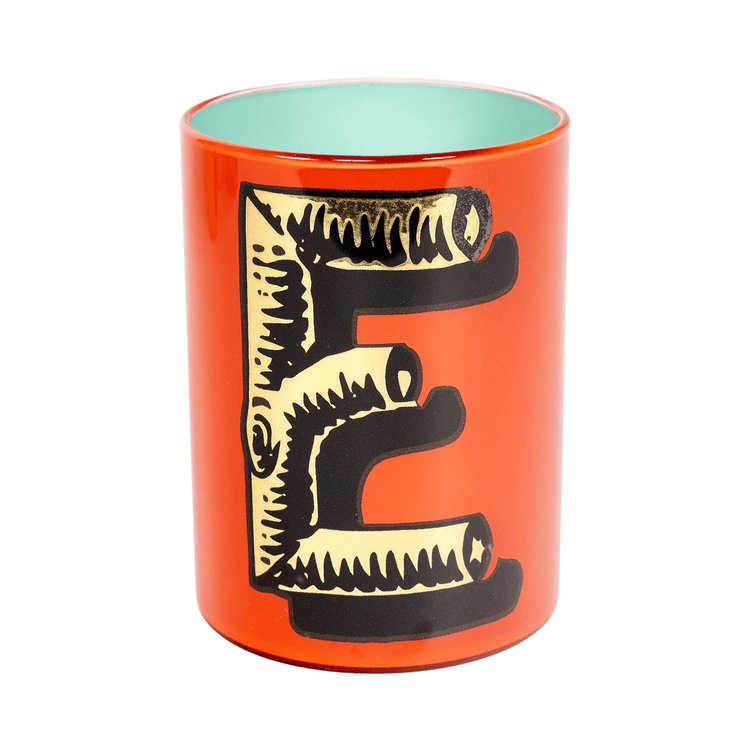 Bridie Hall Letter E Wood Font Brush Pot