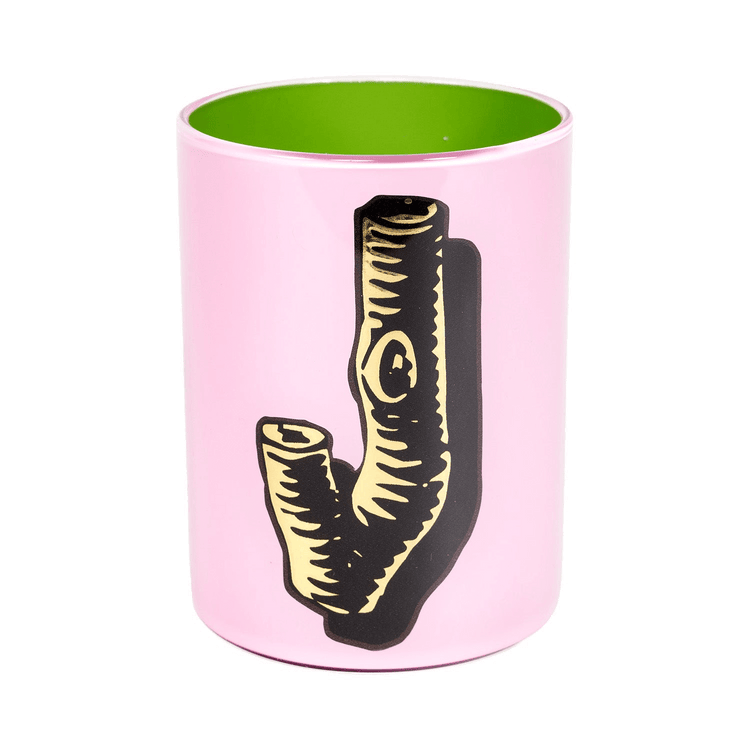 Bridie Hall Letter J Wood Font Brush Pot