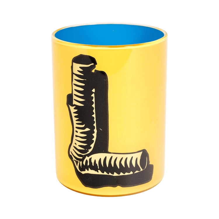 Bridie Hall Letter L Wood Font Brush Pot