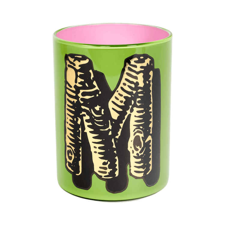 Bridie Hall Letter M Wood Font Brush Pot